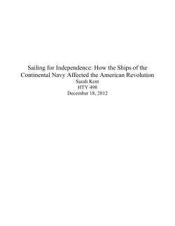 Sailing for Independence: How the Ships of the Continental Navy