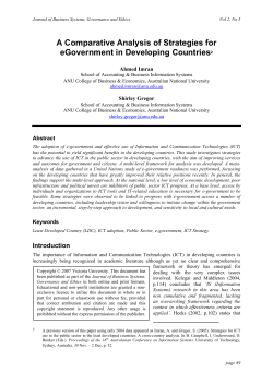 Journal of Business Systems, Governance and Ethics