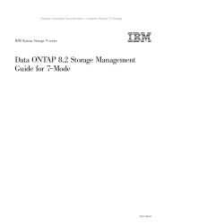 Data ONTAP 8.2 Storage Management Guide for 7-Mode