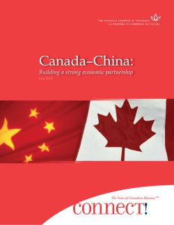 Canada-China: Building a Strong Economic Partnership