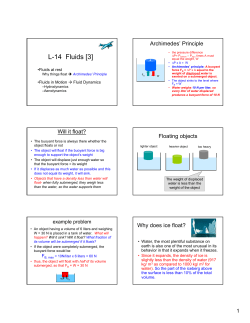 L-14 Fluids [3] - University of Iowa Physics