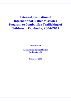 External Evaluation of International Justice Mission`s Program to