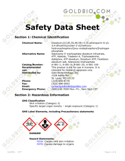 (MSDS) - Adenosine-5`-triphosphate