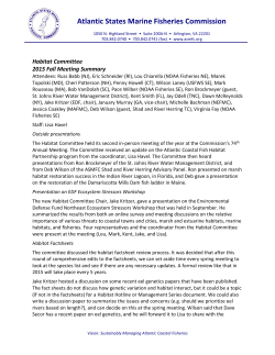 2015 Fall Meeting - Atlantic States Marine Fisheries Commission