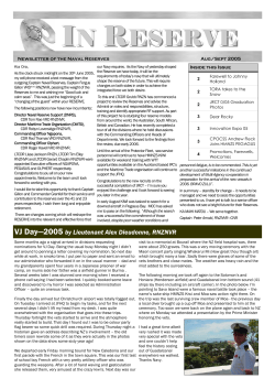 in reserve - Royal New Zealand Navy