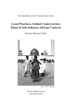 Local Practices, Global Controversies: Islam in Sub
