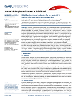 MIDAS robust trend estimator for accurate GPS station velocities