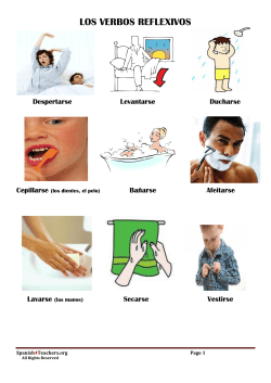 los verbos reflexivos