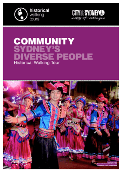 COMMUNITY SYDNEY`S DIvErSE pEOplE