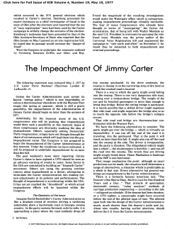 The Impeachment of Jimmy Carter