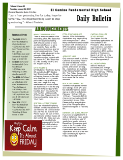 Daily Bulletin - San Juan Unified School District