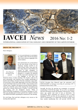 IAVCEI Newsletter 2016 - No. 1-2