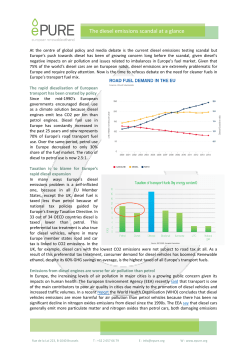 The diesel emissions scandal at a glance