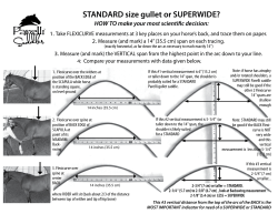 How to choose a Gullet Size