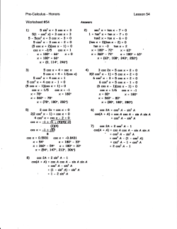 cosx = -1 trffii cosx=-l+&euro;