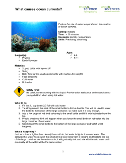 What causes ocean currents?