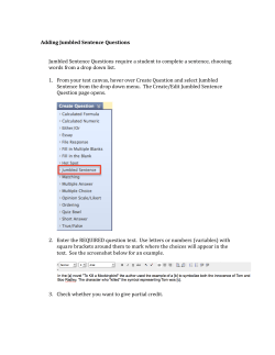 Bb9.1_Tests-Adding Jumbled sentence Questions