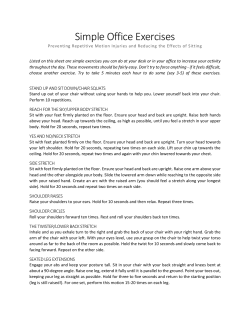 Simple Office Exercises - Seattle Central College