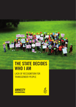 THE STATE DECIDES WHO I AM