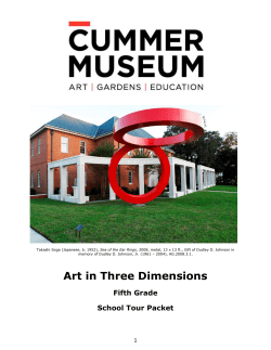 Art in Three Dimensions