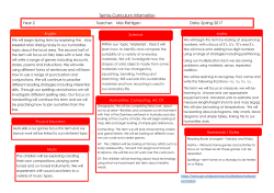 Spring Term Y2 - St-Christophers Primary