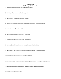 Final Review US History &ndash; 2nd Semester