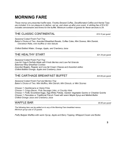 MORNING FARE