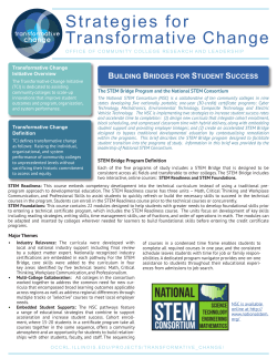 Building Bridges for Student Success