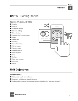 Unit One - Investor Protection Trust