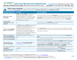 NHP Prime HMO HSA (PD) 2000/4000 40/85