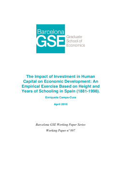 The Impact of Investment in Human Capital on Economic