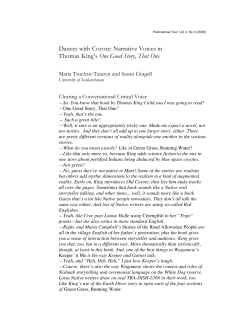 Dances with Coyote - Postcolonial Text