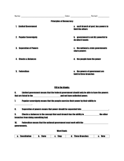 Principles Worksheet