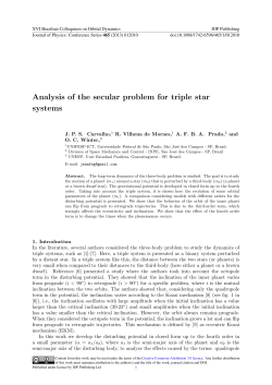 Analysis of the secular problem for triple star systems