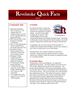 Revelstoke Quick Facts