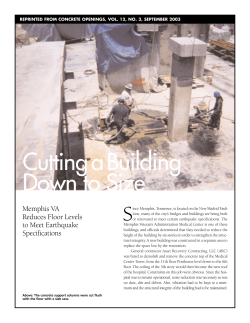 Memphis VA Reduces Floor Levels to Meet Earthquake Specifications