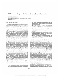 Delphi and its potential impact on information systems