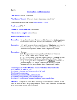 Famous Tennesseans - Teach Tennessee History