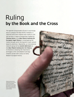 Ruling by the Book and the Cross - Max-Planck
