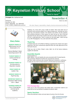 Newsle er 4 - Keyneton Primary School