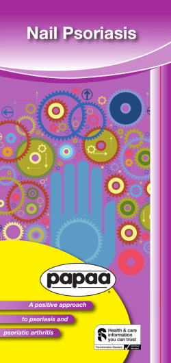 Nail Psoriasis - The Psoriasis and Psoriatic Arthritis Alliance