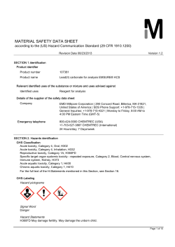 material safety data sheet