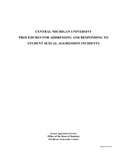 central michigan university procedures for addressing and