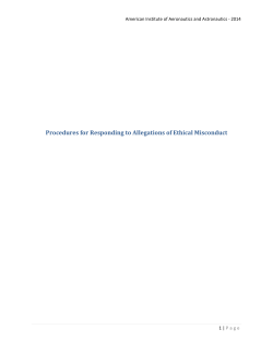 Ethics Committee procedures