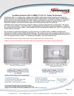802.11n MIMO 14x24x6 Ceiling Tile Enclosure