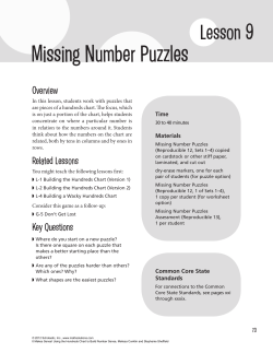 Missing Number Puzzles