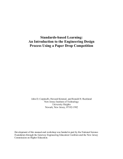 Standards-based Learning - American Society for Engineering