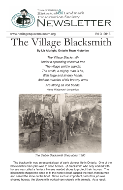 The Village Blacksmith - Heritage Square Museum