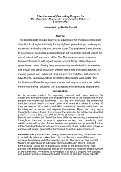 Effectiveness of Counseling Program for