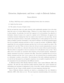 Extraction, displacement, and focus: a reply to Balcerak Jackson